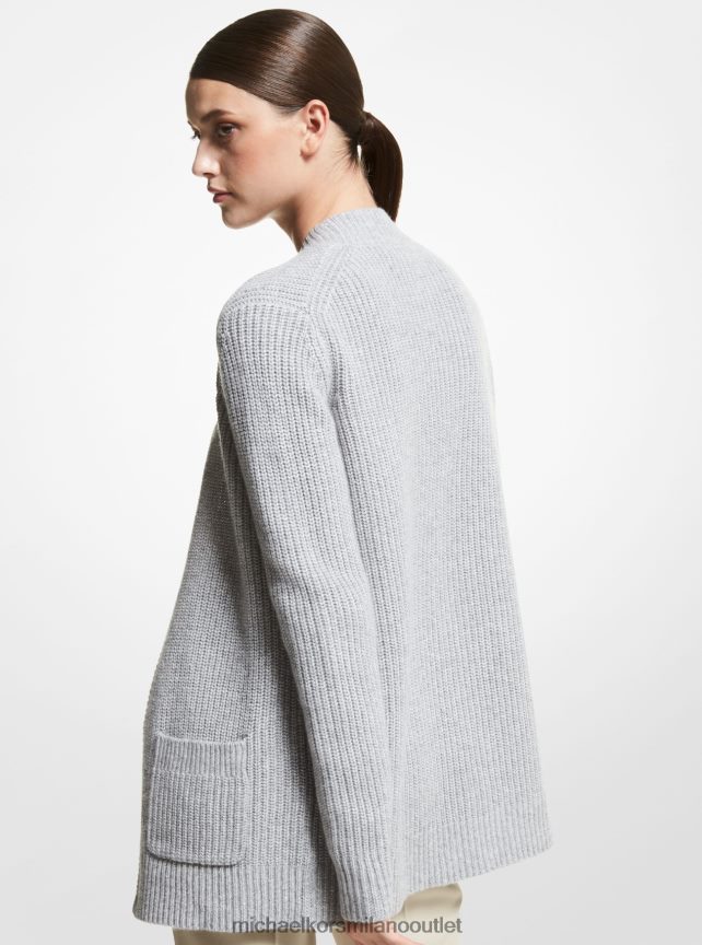 Michael Kors cardigan in misto cashmere della collezione donne grigio perla P06L0L3668 vestiario