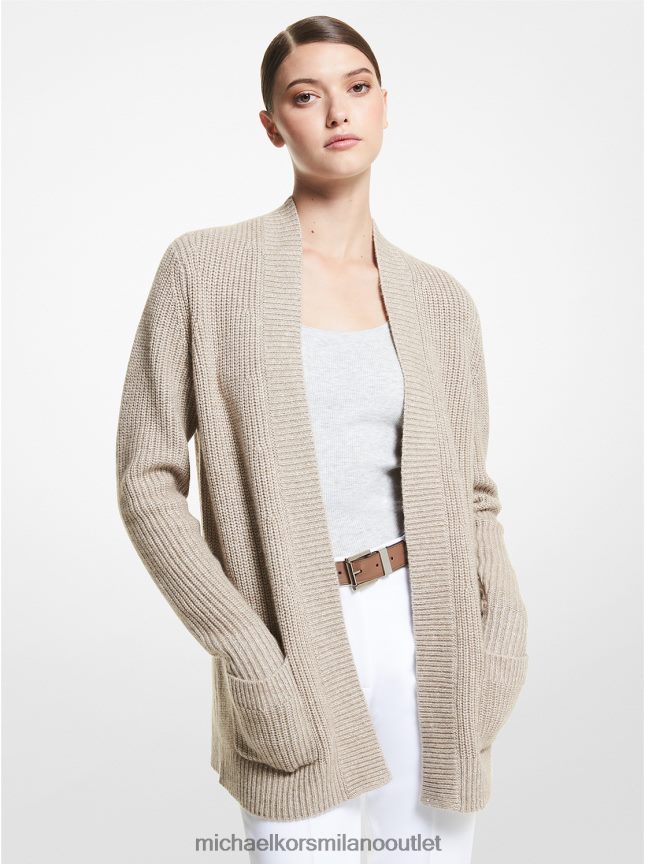 Michael Kors cardigan in misto cashmere della collezione donne sabbia P06L0L3666 vestiario
