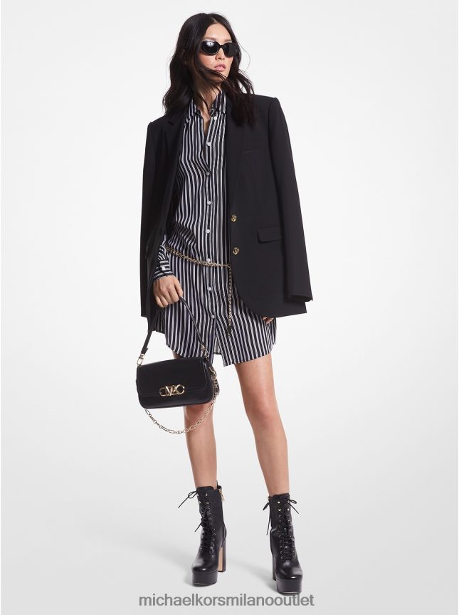 Michael Kors blazer fidanzato in crêpe donne nero P06L0L200 vestiario