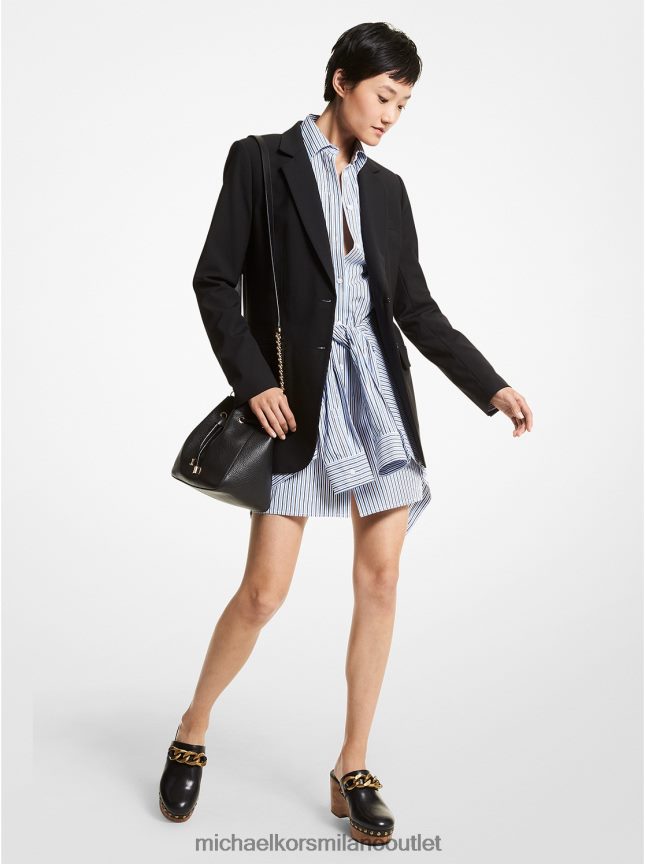 Michael Kors blazer fidanzato in lana stretch donne nero P06L0L223 vestiario