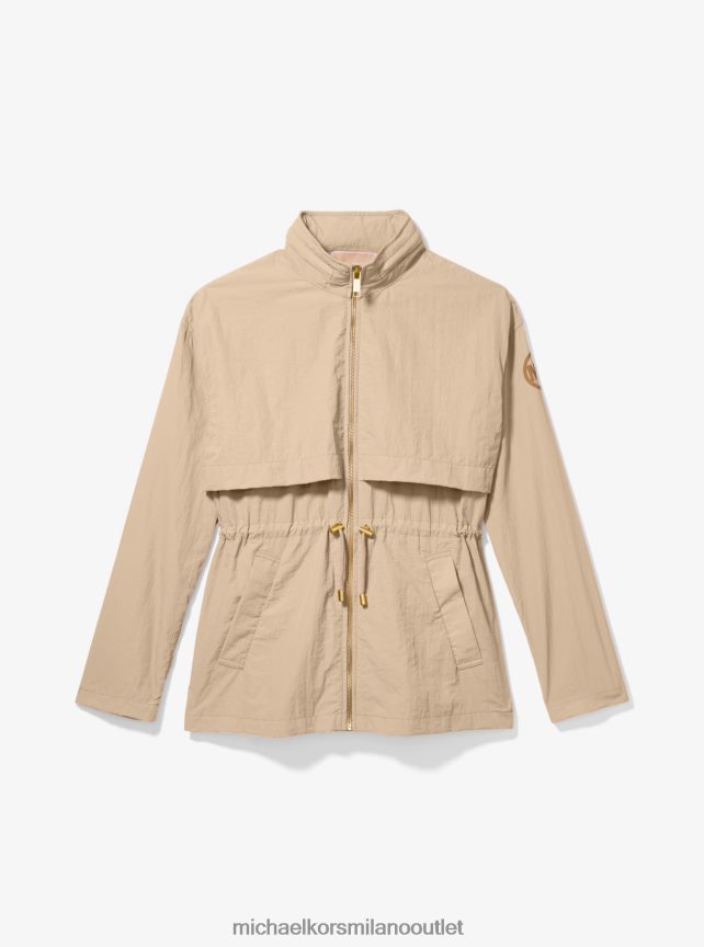 Michael Kors giacca a vento ripiegabile in nylon donne cachi P06L0L270 vestiario