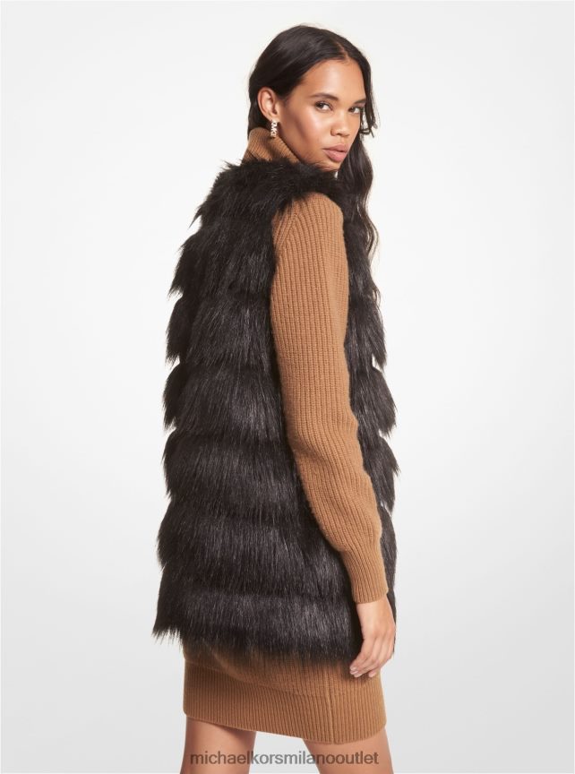 Michael Kors gilet in pelliccia sintetica donne nero P06L0L301 vestiario