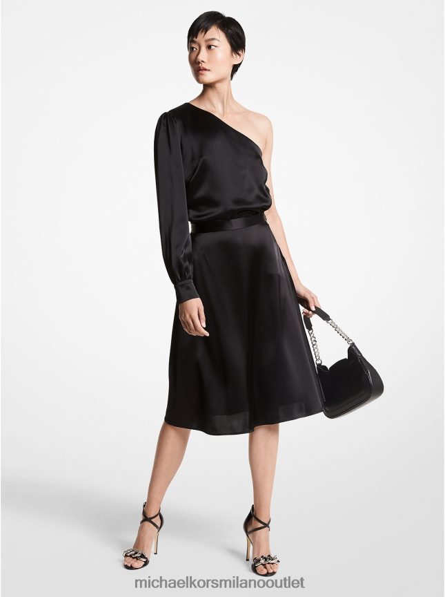 Michael Kors gonna sottoveste in raso donne nero P06L0L616 vestiario