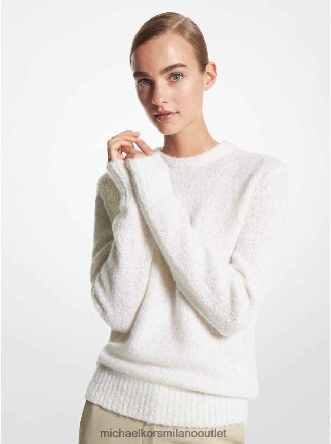 Michael Kors maglia bouclé di cashmere della collezione donne bianco ottico P06L0L3523 vestiario