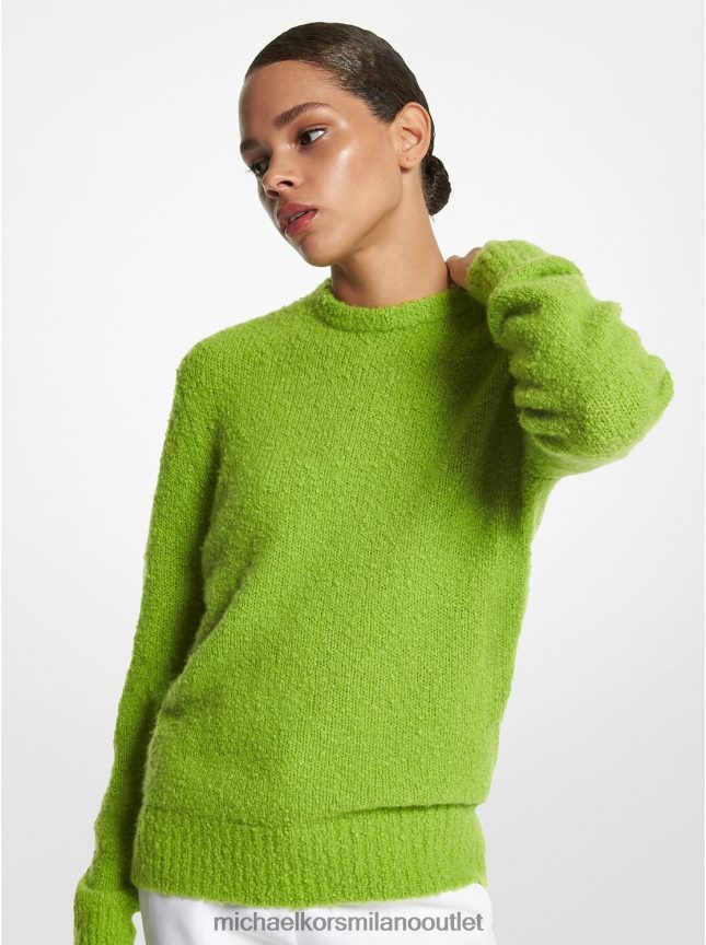 Michael Kors maglia bouclé di cashmere della collezione donne lime P06L0L3522 vestiario