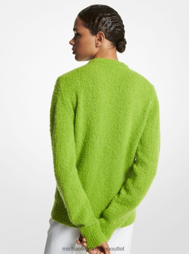 Michael Kors maglia bouclé di cashmere della collezione donne lime P06L0L3522 vestiario