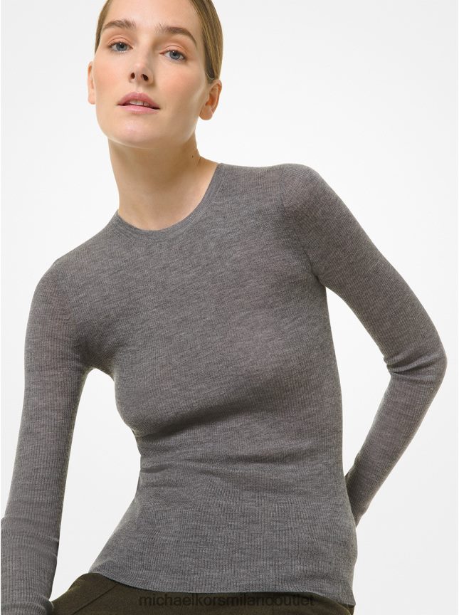 Michael Kors maglia in cashmere leggerissimo della collezione donne banchiere grigio P06L0L3714 vestiario