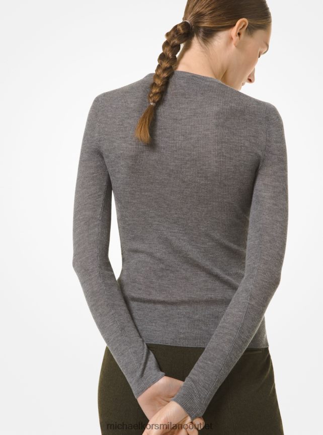 Michael Kors maglia in cashmere leggerissimo della collezione donne banchiere grigio P06L0L3714 vestiario