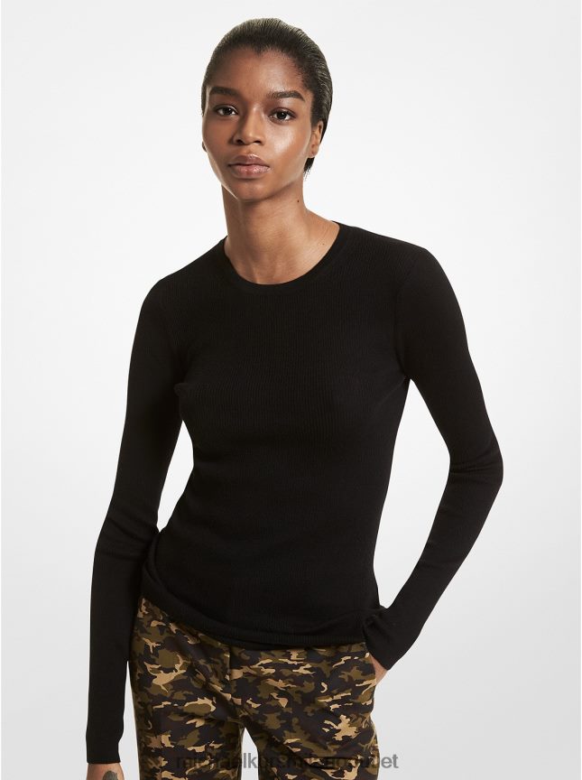 Michael Kors maglia in cashmere leggerissimo della collezione donne nero P06L0L3717 vestiario
