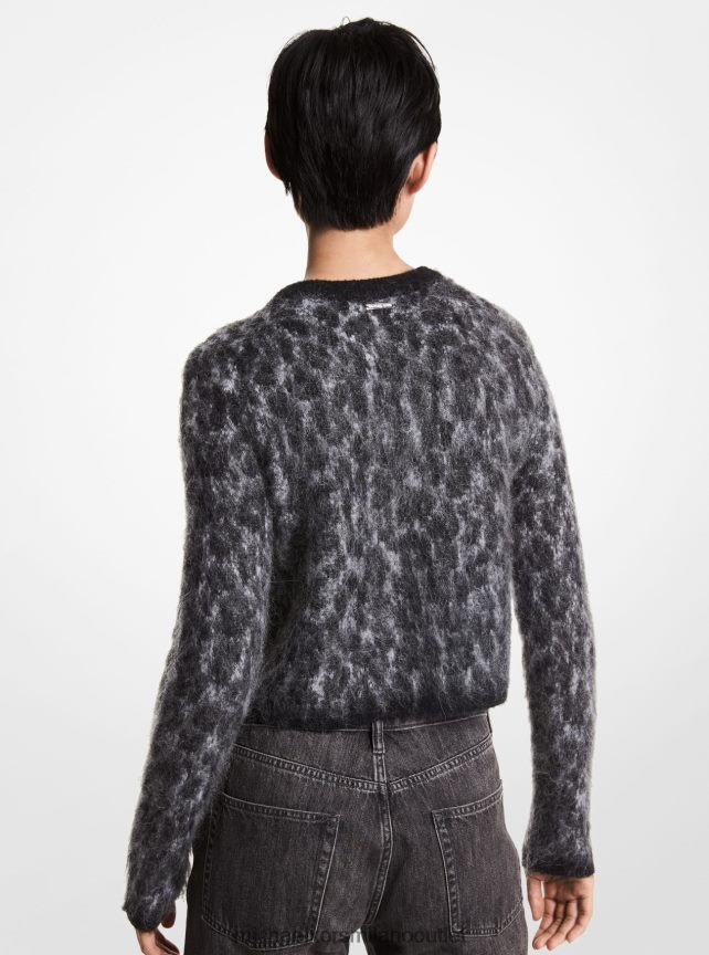 Michael Kors maglione corto jacquard leopardato donne erica perlata P06L0L472 vestiario