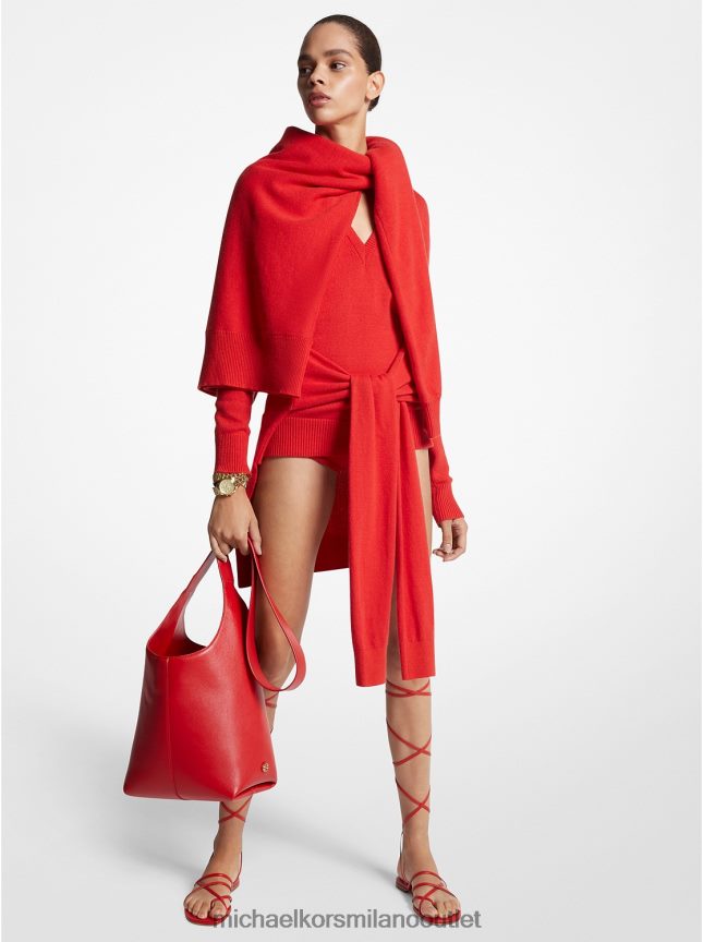 Michael Kors sciarpa in maglione di cashmere della collezione donne papavero P06L0L3487 vestiario