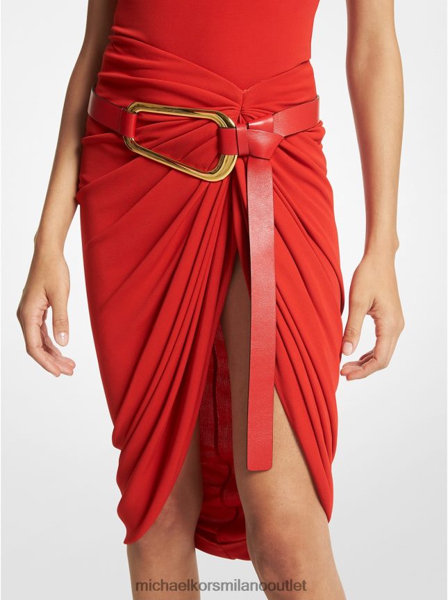 Michael Kors pareo della collezione jersey crêpe donne papavero P06L0L3510 vestiario