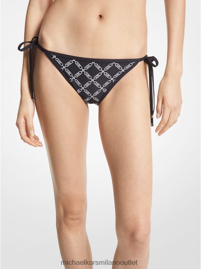 Michael Kors Slip bikini con logo impero donne nero P06L0L549 vestiario