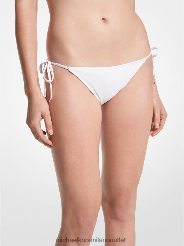 Michael Kors Slip bikini in nylon elasticizzato donne bianco P06L0L545 vestiario
