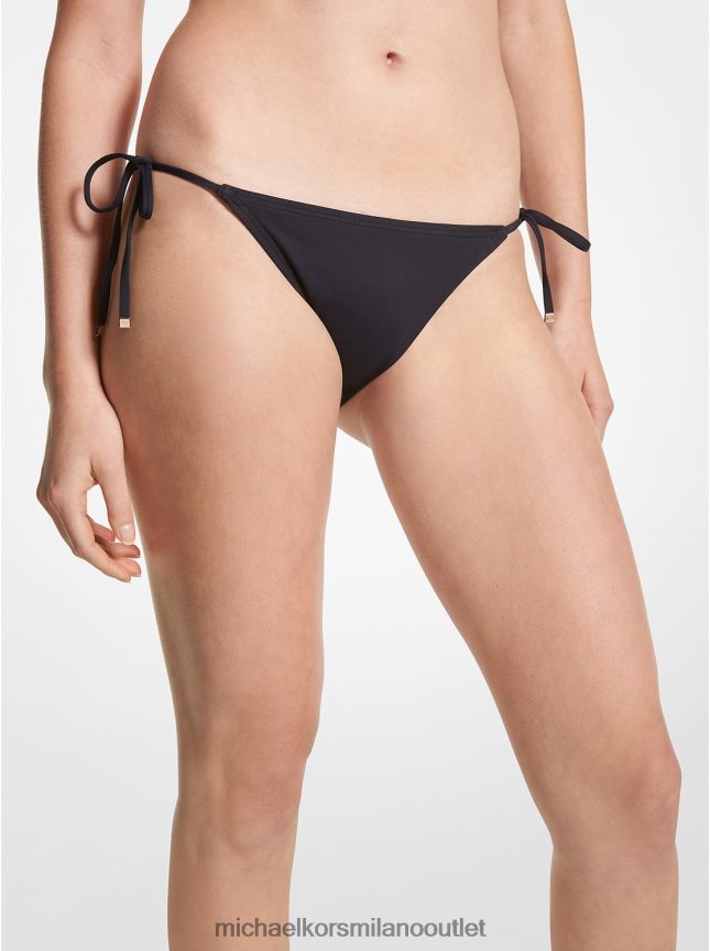 Michael Kors Slip bikini in nylon elasticizzato donne nero P06L0L546 vestiario