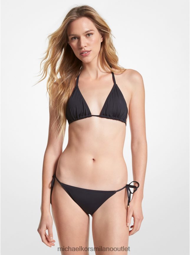 Michael Kors Top bikini a triangolo in nylon elasticizzato donne nero P06L0L544 vestiario