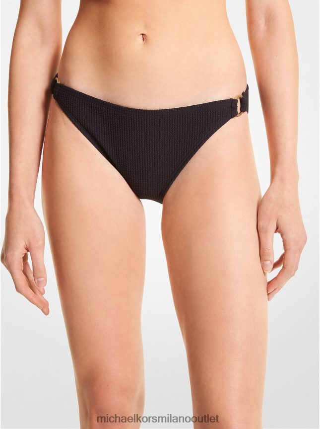 Michael Kors slip bikini elasticizzato testurizzato donne nero P06L0L554 vestiario