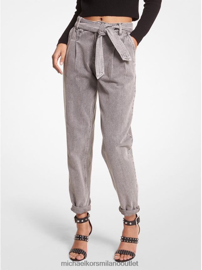 Michael Kors jeans con cintura in denim donne lavaggio del calcestruzzo P06L0L501 vestiario