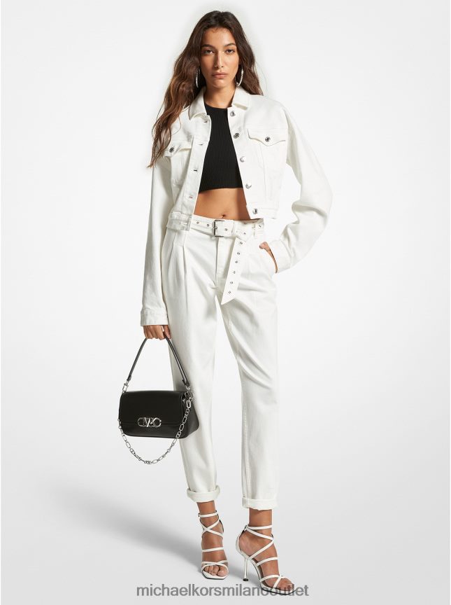 Michael Kors jeans con cintura in denim elasticizzato donne osso P06L0L518 vestiario