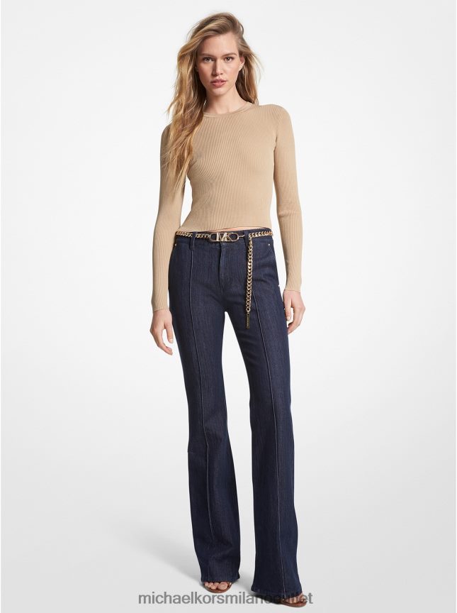 Michael Kors jeans stivaletti donne risciacquo P06L0L490 vestiario
