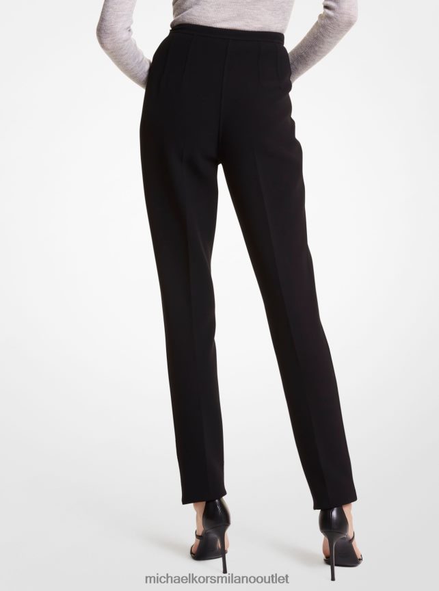 Michael Kors pantaloni a sigaretta della collezione in lana stretch donne nero P06L0L3626 vestiario