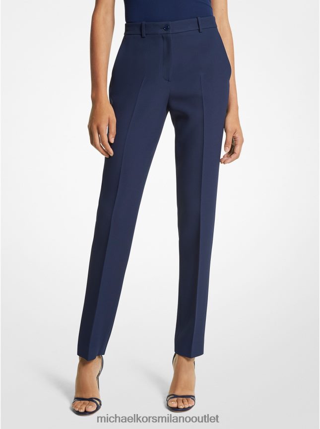 Michael Kors pantaloni della collezione Samantha in doppio crêpe zibellino donne Marina Militare P06L0L3505 vestiario