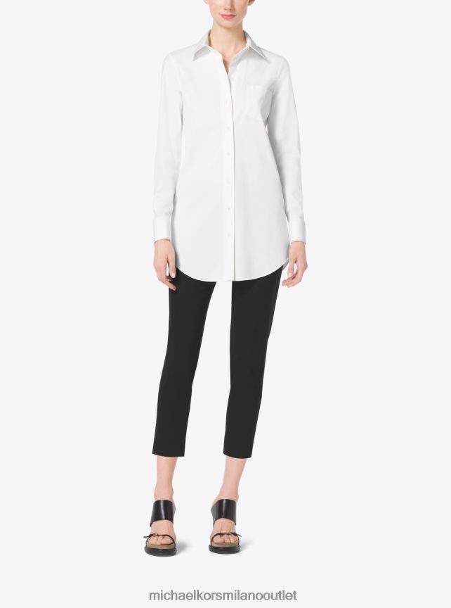 Michael Kors pantalone di collezione in gabardine di lana stretch donne nero P06L0L3697 vestiario