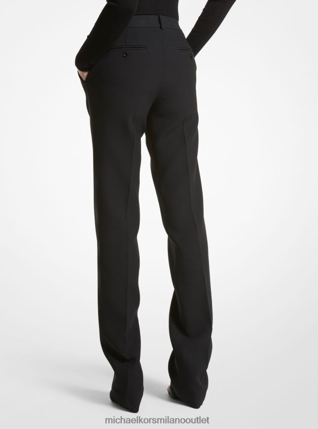 Michael Kors pantaloni della collezione carolyn in doppio crêpe zibellino donne nero P06L0L3580 vestiario