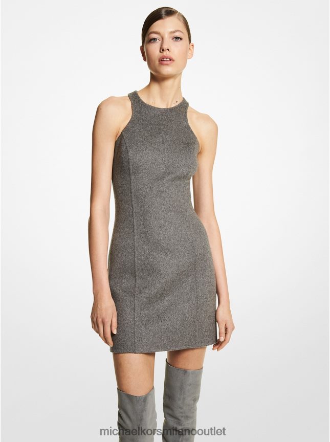 Michael Kors abito canotta della collezione in lana melange double face donne banchiere grigio P06L0L3650 vestiario