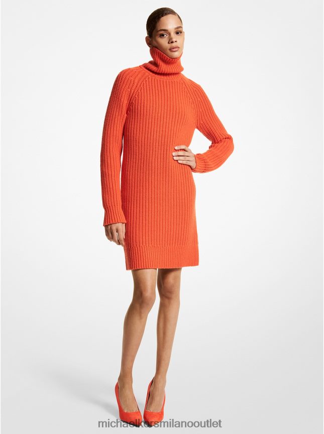 Michael Kors abito dolcevita in cashmere della collezione donne arancia P06L0L3641 vestiario