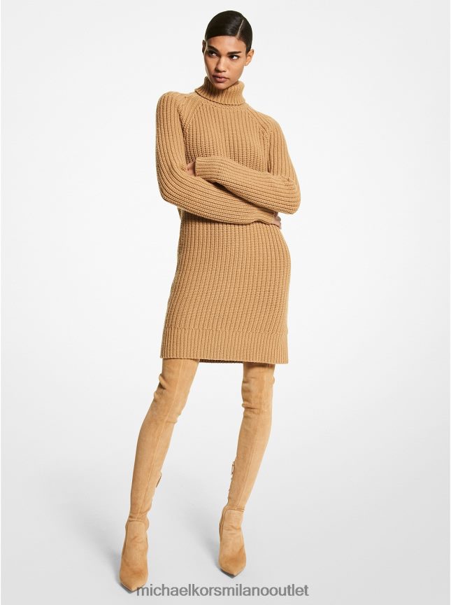 Michael Kors abito dolcevita in cashmere della collezione donne cammello P06L0L3642 vestiario