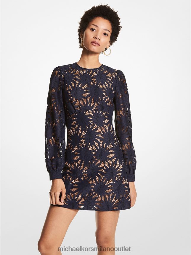 Michael Kors miniabito in pizzo di palma donne blu notte P06L0L103 vestiario