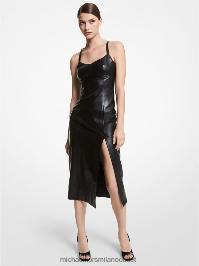 Michael Kors tubino della collezione in pelle plonge donne nero P06L0L3736 vestiario