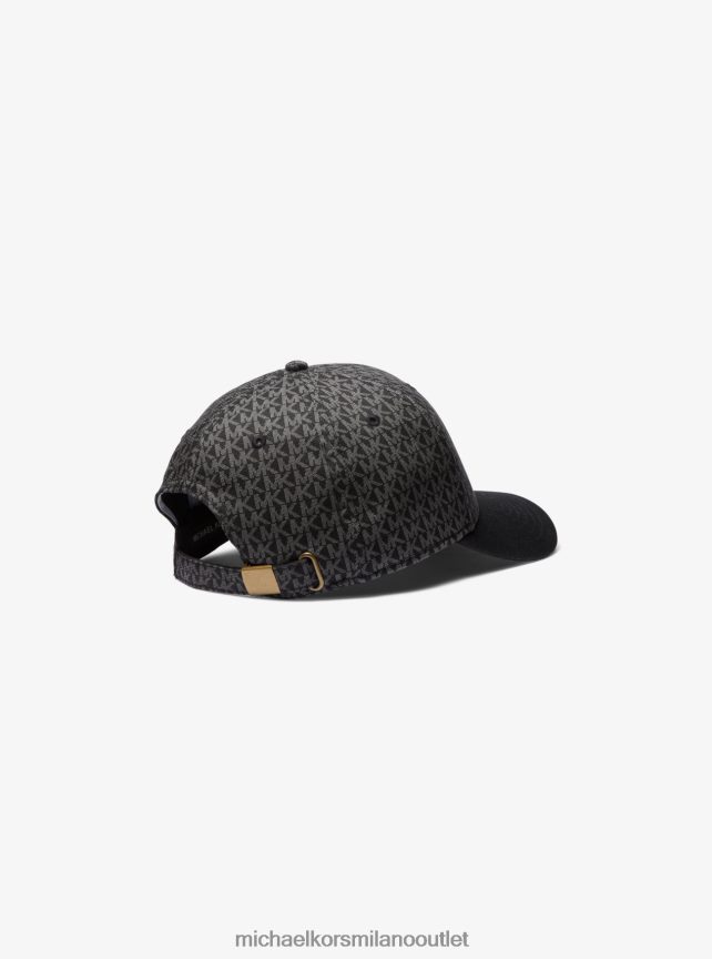Michael Kors cappello da baseball in cotone con stampa logo uomini nero P06L0L3365 Accessori