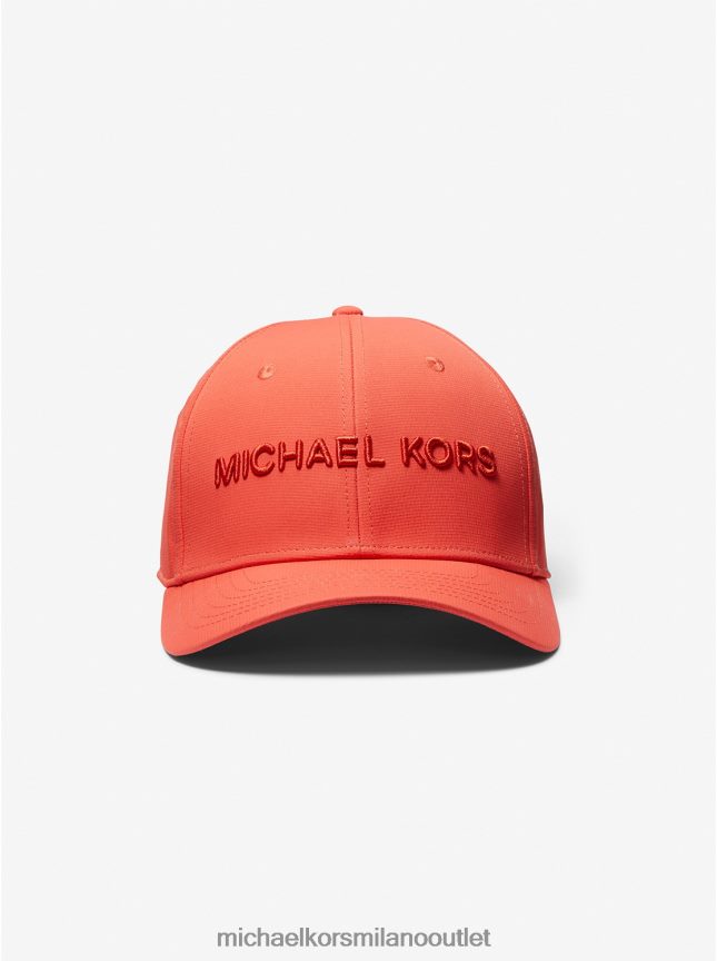 Michael Kors cappello da baseball ricamato uomini arancia speziata P06L0L3367 Accessori