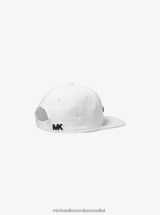 Michael Kors cappello da baseball ricamato uomini bianco P06L0L3373 Accessori