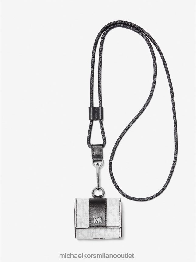 Michael Kors Custodia con cordino con logo Hudson per Apple Airpods Pro uomini brillante cosa P06L0L3353 Accessori