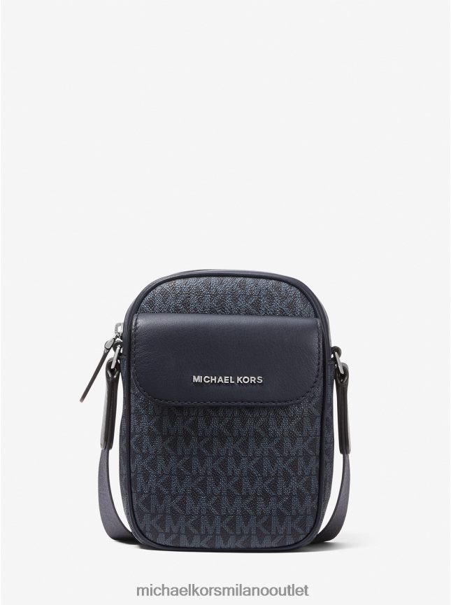 Michael Kors Borsa a tracolla per smartphone con logo Hudson uomini admrl/plblue P06L0L3183 Accessori