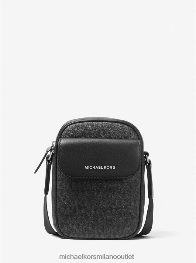 Michael Kors Borsa a tracolla per smartphone con logo Hudson uomini nero P06L0L3186 Accessori