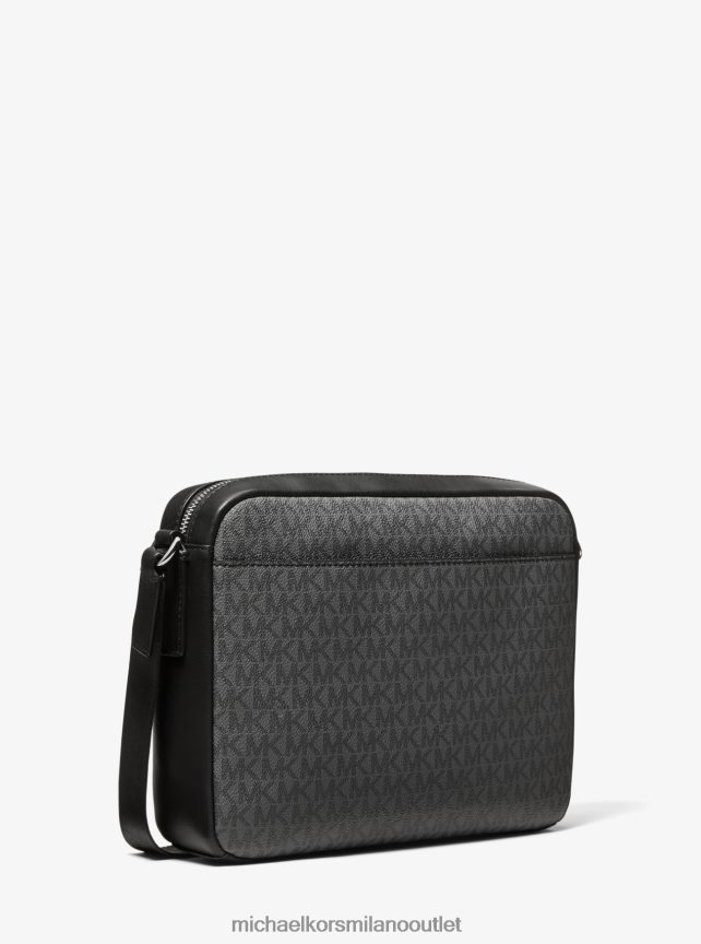 Michael Kors Borsa per fotocamera con logo Hudson a righe uomini rosso brillante P06L0L3188 Accessori