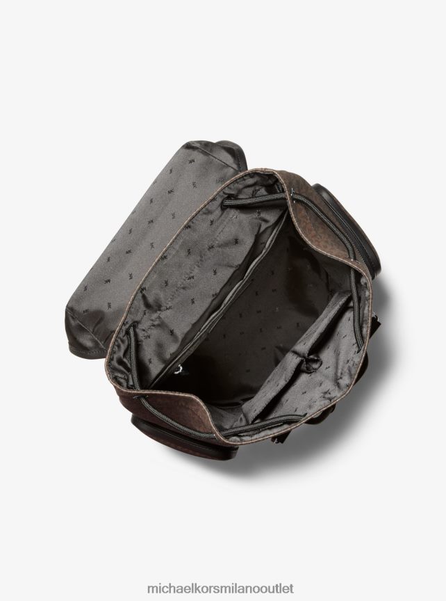 Michael Kors Zaino con logo Hudson uomini Marrone nero P06L0L3161 Accessori