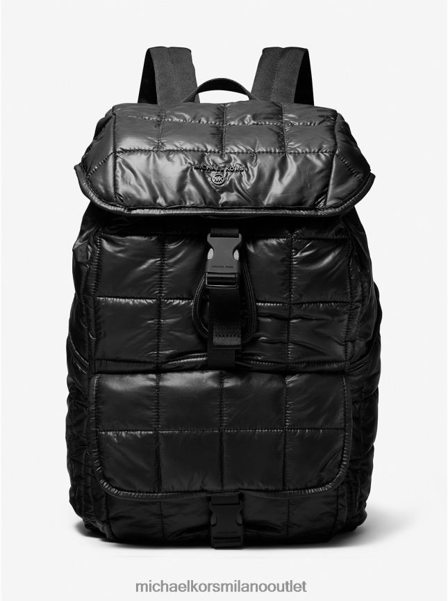 Michael Kors zaino stirling trapuntato in poliestere riciclato uomini nero P06L0L3166 Accessori