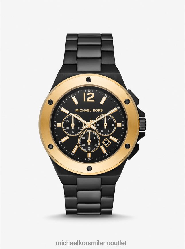 Michael Kors orologio lennox bicolore oversize uomini nero P06L0L3285 Accessori