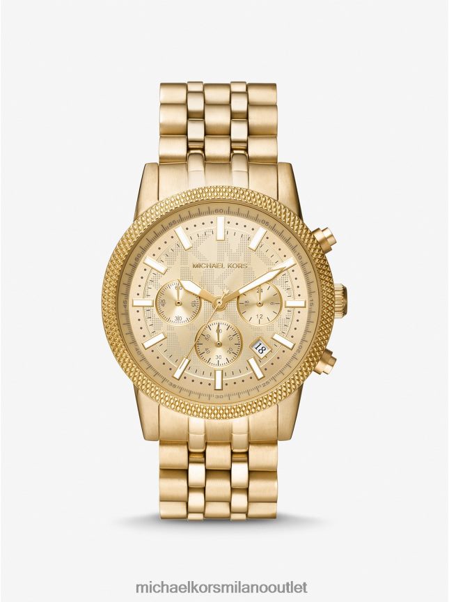 Michael Kors Orologio Hutton oversize color oro uomini oro P06L0L3284 Accessori