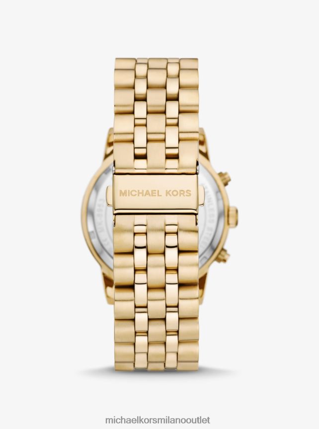 Michael Kors Orologio Hutton oversize color oro uomini oro P06L0L3284 Accessori