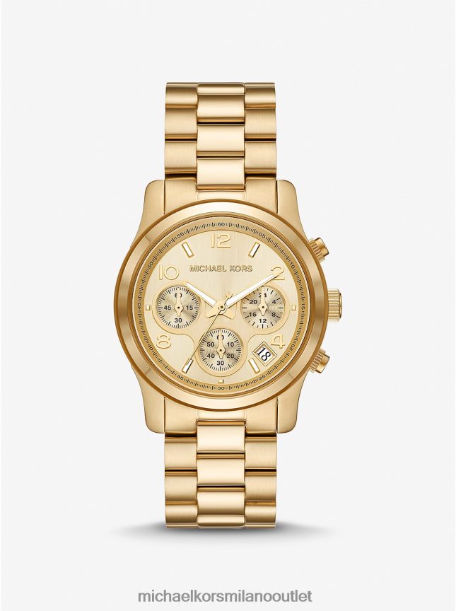 Michael Kors orologio color oro della sfilata uomini oro P06L0L3279 Accessori