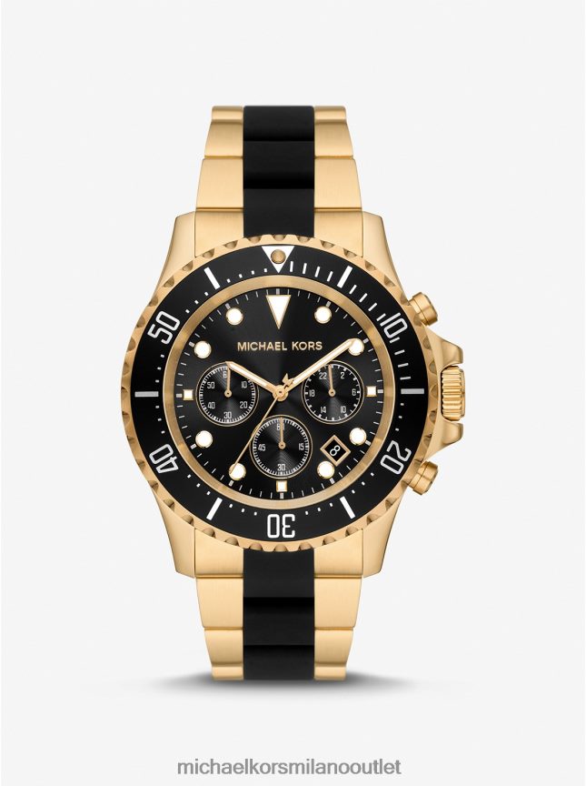 Michael Kors orologio everest oversize color oro e silicone uomini oro P06L0L3282 Accessori