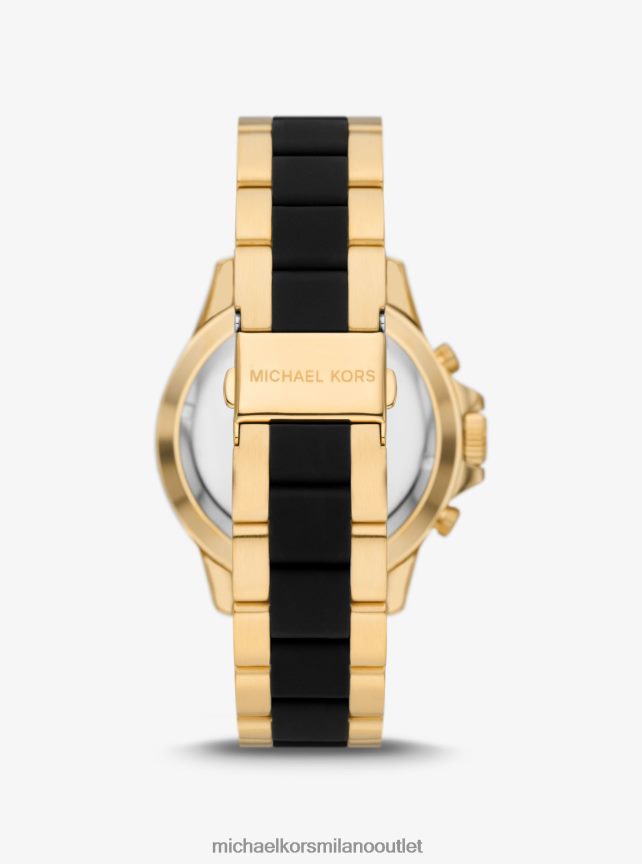 Michael Kors orologio everest oversize color oro e silicone uomini oro P06L0L3282 Accessori