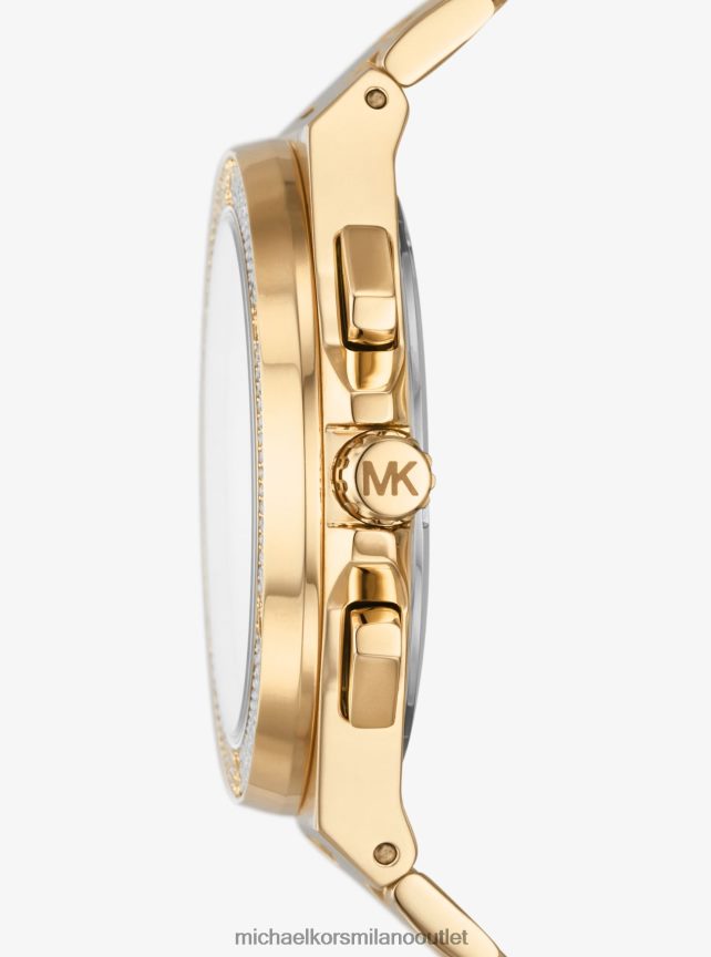 Michael Kors orologio lennox oversize con pavé color oro uomini oro P06L0L3281 Accessori