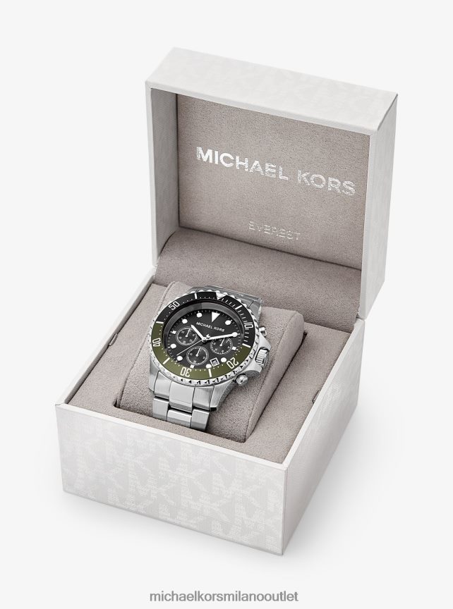 Michael Kors orologio everest oversize color argento uomini argento P06L0L3292 Accessori